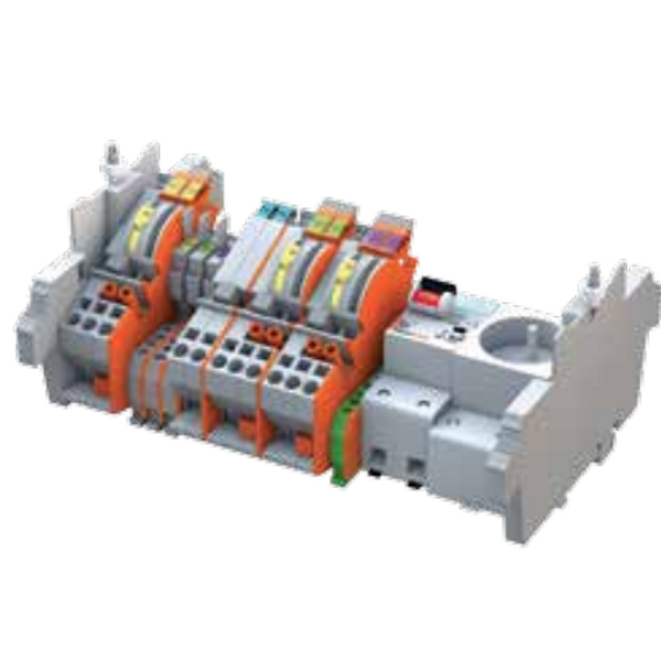 WAGO 15-track measuring strip 3 current connectors in each phase with fuses, without signaling with additional circuits image 1