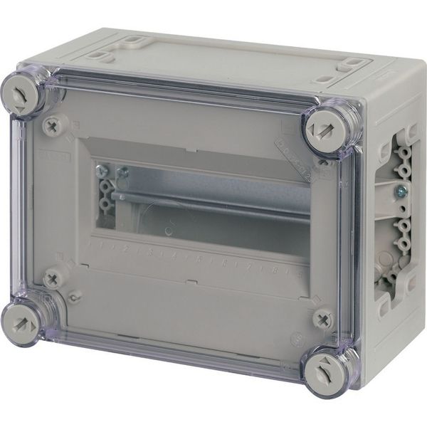 MCB enclosure, IP65, mounting rail vertical, HxWxD=250x187.5x150mm image 3