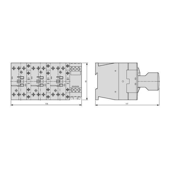 Star-Delta Contactor Combination, 5.5kW/400V, 230VAC image 3