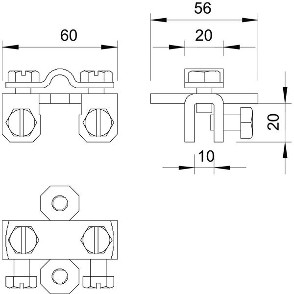 273 8-10 Folding clamp  8/10mm image 2