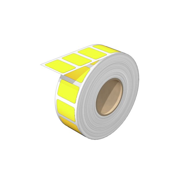 Device marking, halogen-free, Self-adhesive, 27 mm, Polyester, yellow image 1