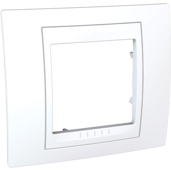 Unica Plus - cover frame - 1 gang - white/white image 4