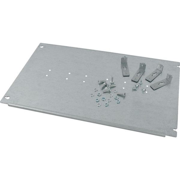 Mounting plate, +mounting kit, for GS00, vertical, 3p, HxW=300x600mm image 6