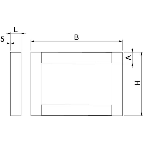 PLCS E061220 End piece EI60 for PLCS D061220 200x120 image 2