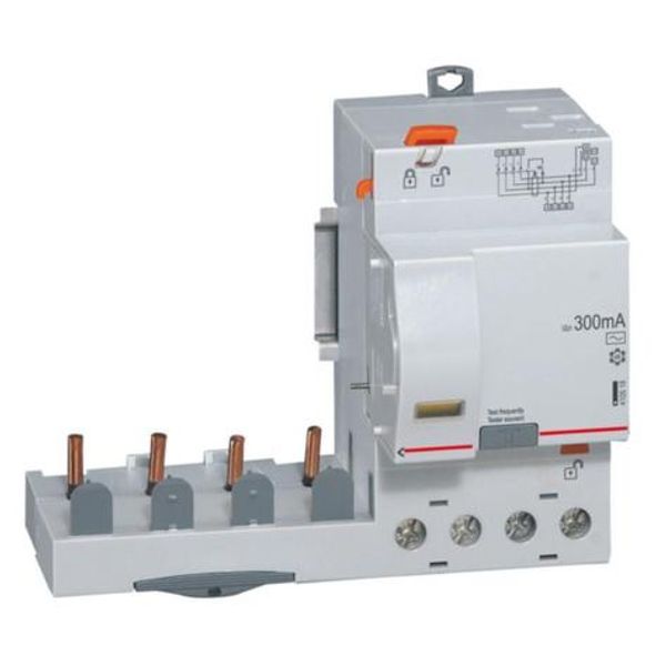 DX³ automatic adaptable differential block for circuit breaker 1 module per pole - 4P 400V~ - 63A - typeAC 300mA image 1