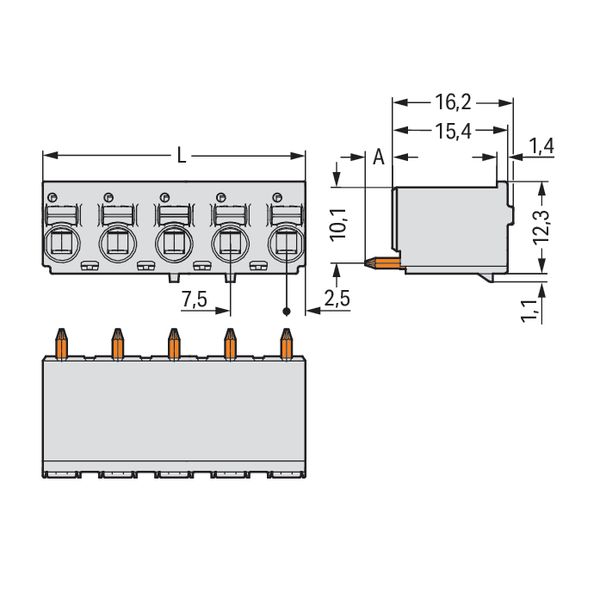 2092-3154 1-conductor THT female connector straight; push-button; Push-in CAGE CLAMP® image 6