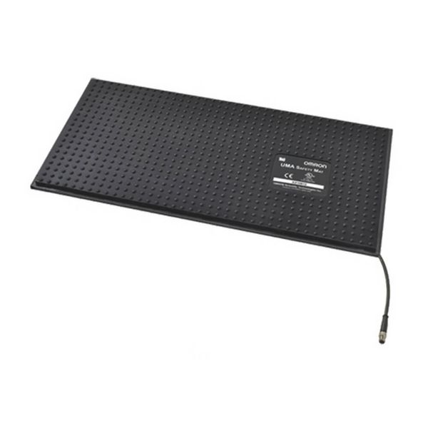 Safety mat black with 1-cable, 750 x 250 mm dimension UMMA7031M image 1