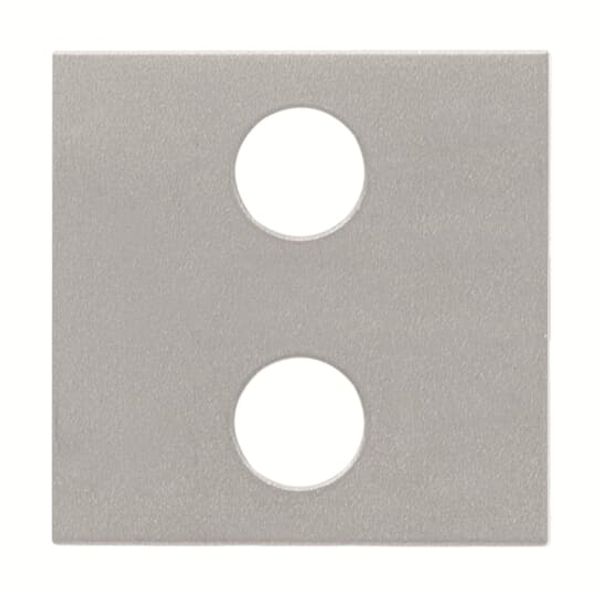 N2221.2 PL Cover plate for Switch/push button Central cover plate Silver - Zenit image 1