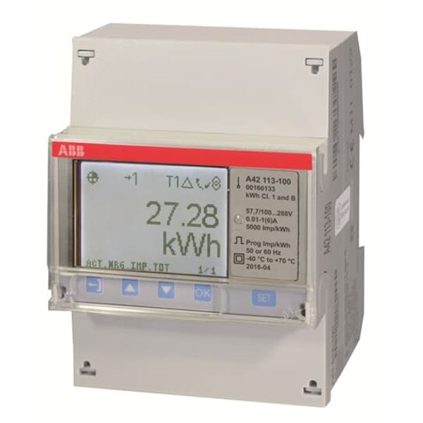 A42 113-100, Energy meter'Steel', M-bus, Single-phase, 6 A image 3