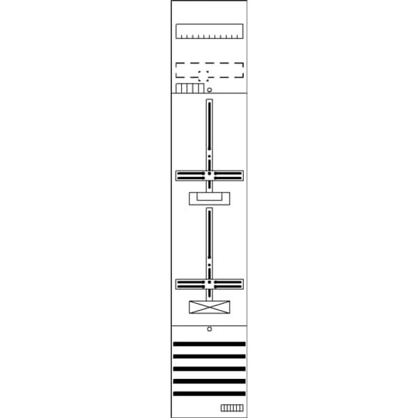 DF19G11 Meter panel, Field width: 1, Rows: 0, 1350 mm x 250 mm x 160 mm, IP2XC image 41