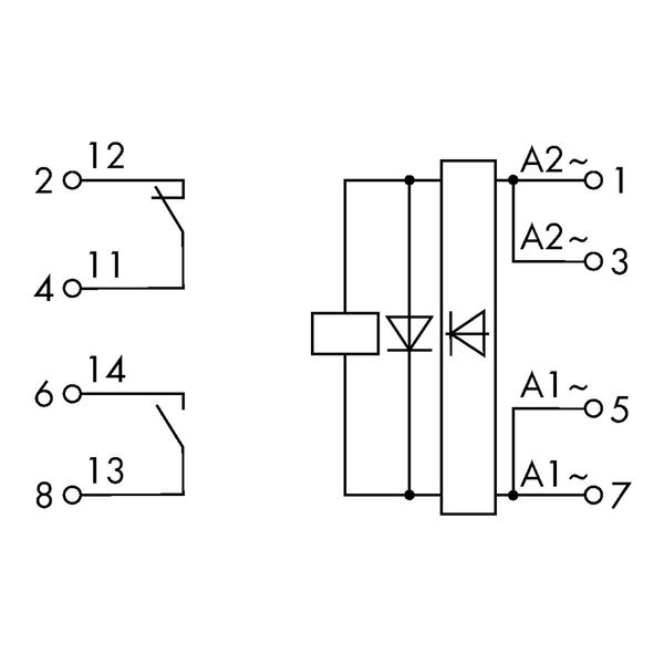 Relay module Nominal input voltage: 24 … 230 V AC/DC 1 break and 1 mak image 6