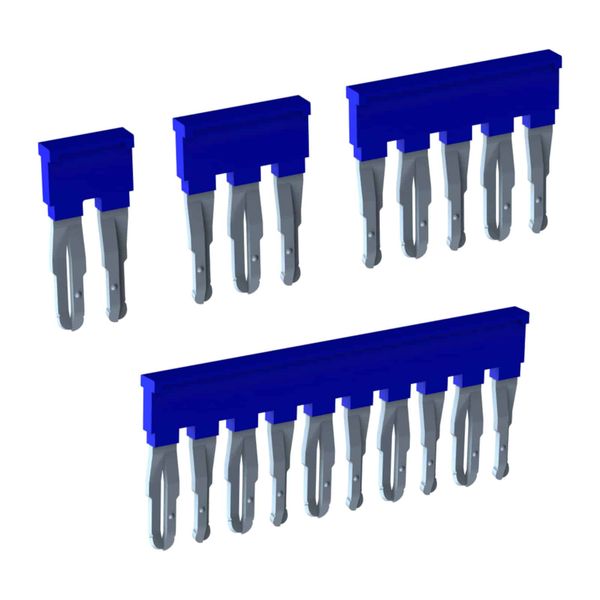 Cross-connection EFB, 5-poles, blue color, for 6mm2 push-in terminals image 1