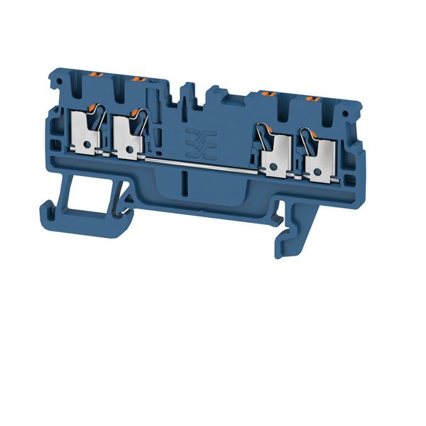 Feed-through terminal block, PUSH IN, 1.5 mm², 500 V, 17.5 A, Number o image 1