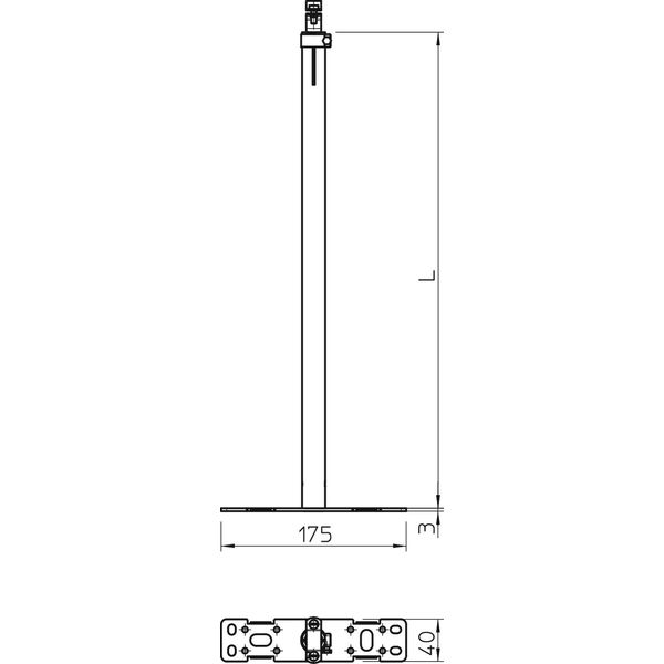 ISAV1000W Insulated spacer variable length adjustment 550-1000mm image 2