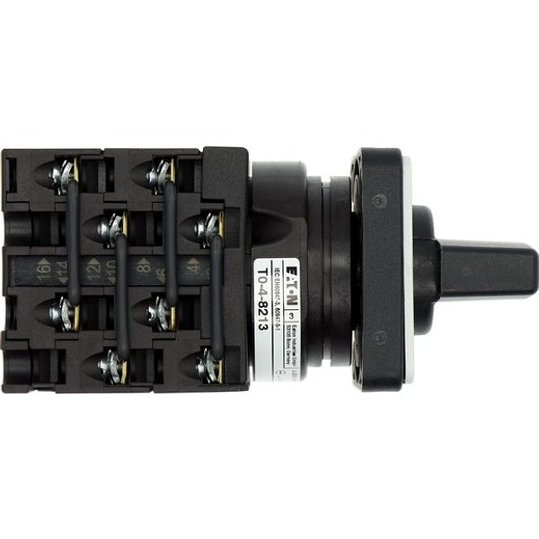 Changeoverswitches, T0, 20 A, flush mounting, 4 contact unit(s), Contacts: 8, 60 °, maintained, With 0 (Off) position, 1-0-2, Design number 8213 image 3