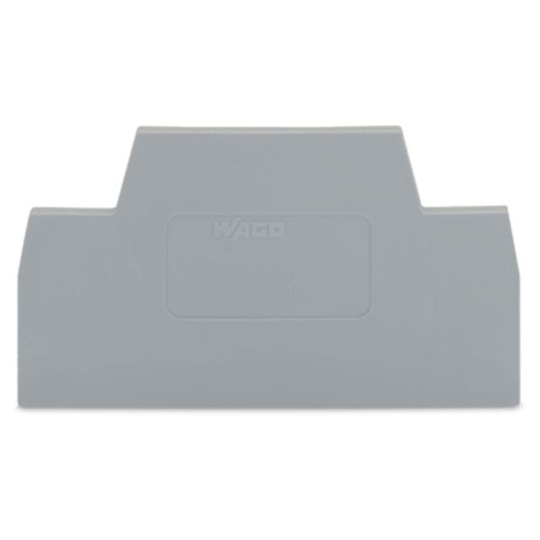 End and intermediate plate 2.5 mm thick gray image 1