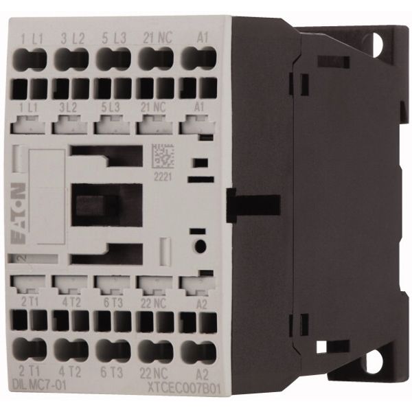 Contactor, 3 pole, 380 V 400 V 3 kW, 1 NC, 110 V DC, DC operation, Spr image 3