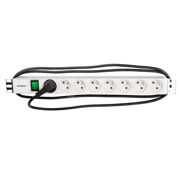 19" PDU, 8xUTE, On/Off-Switch, Profile ALU 1U, 2m-cable image 4