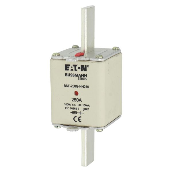 Fuse-link, high speed, 250 A, DC 1000 V, NH2, 54 x 61 x 150 mm, gBat, IEC, blade connection image 7