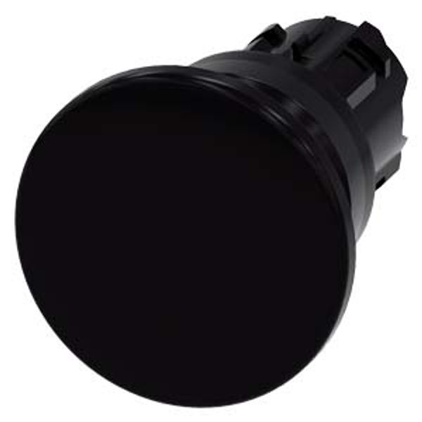 Mushroom pushbutton, 22 mm, round, plastic, black, 40mm, momentary contact 3SU1000-1BD10-0AA0-Z Y11 image 2