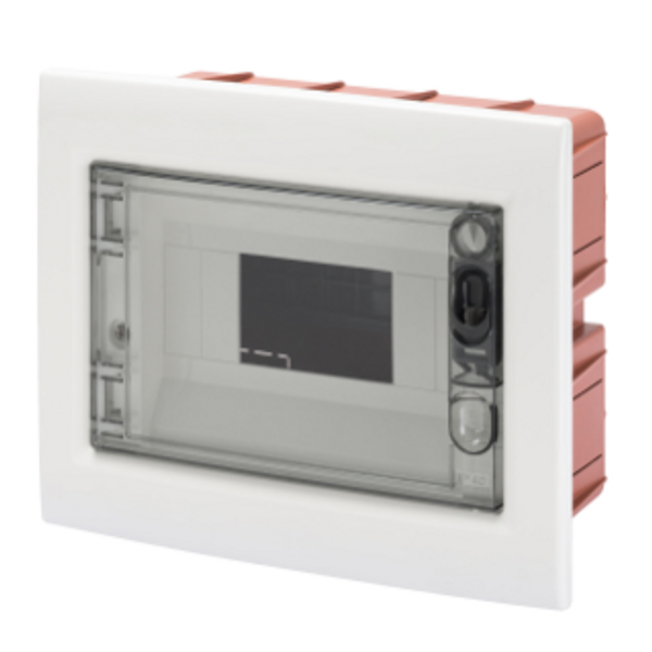 FLUSH-MOUNTING ENCLOSURE WITH SMOKED TRANSPARENT DOOR 8 MODULES IP40 image 2