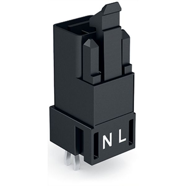 Plug for PCBs straight 2-pole black image 3