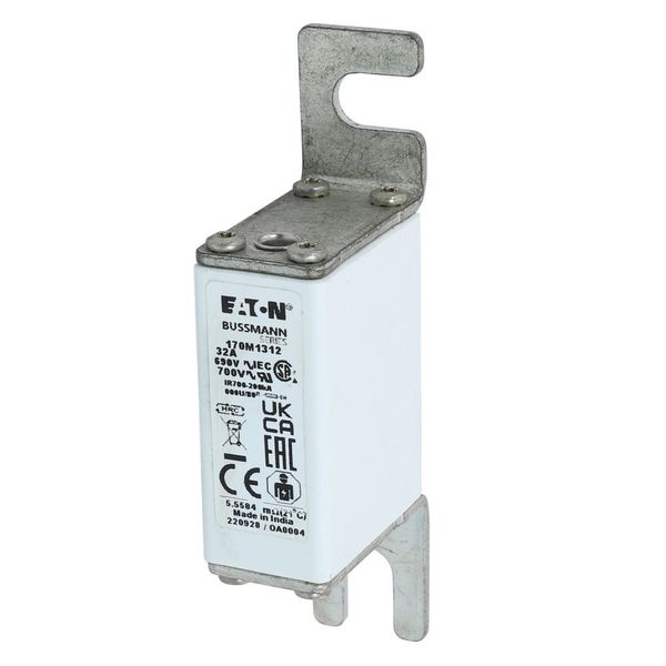 Fuse-link, high speed, 32 A, AC 690 V, DIN 000, 21 x 40 x 100 mm, gR, DIN, IEC image 10