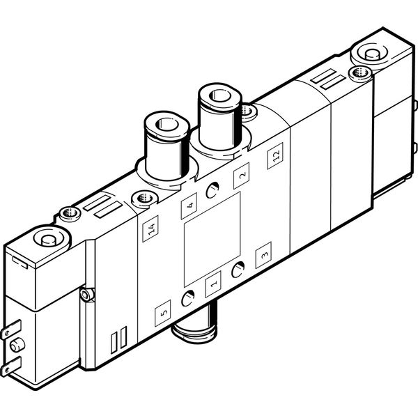 CPE14-M1BH-5/3G-QS-8 Air solenoid valve image 1