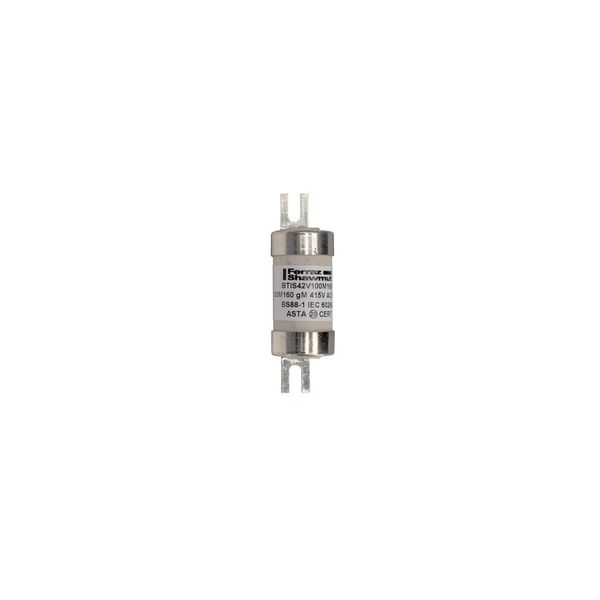 BS fuse-link IEC gM A3 415VAC 240VDC 100M160A BTIS Offset Tag image 1