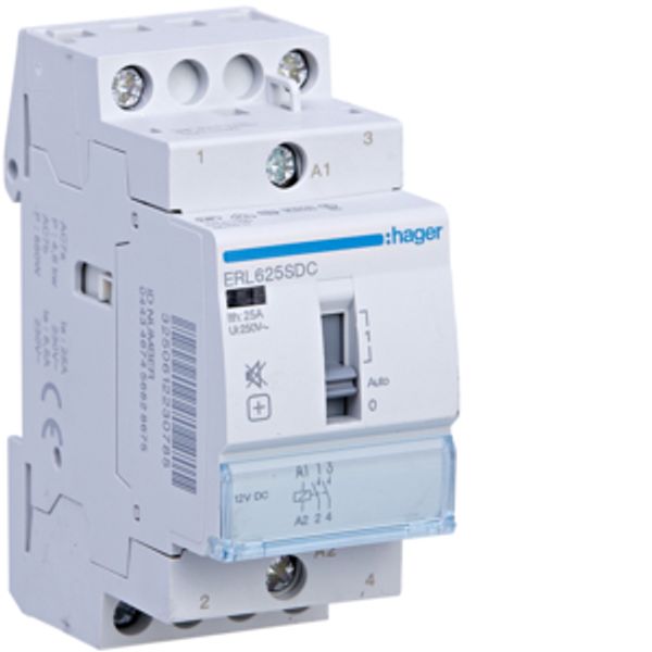 Humfree Override Contactor 25A 2NO 12VDC image 1