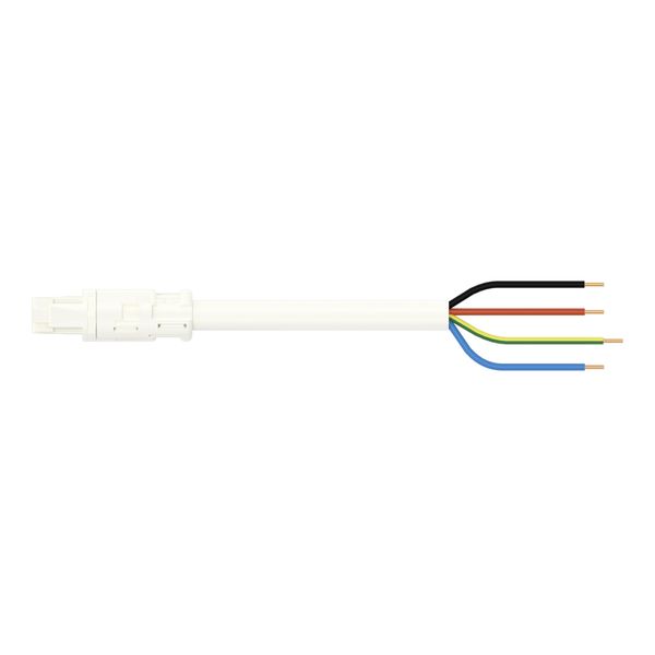 pre-assembled connecting cable;Eca;Socket/open-ended;white image 2