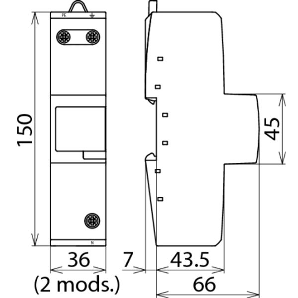 DEHNgap Maxi, N-PE lightning current arrester image 2