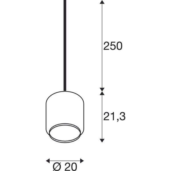 PANTILO 20 PD, E27 pendant light, white/chrome image 2