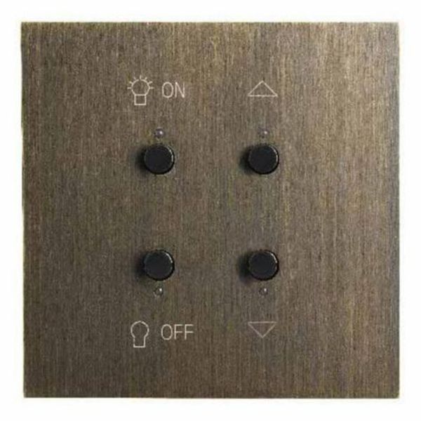 67401 Art d'Arnould universe Epure two-way switch or 10A switch - brushed steel image 1