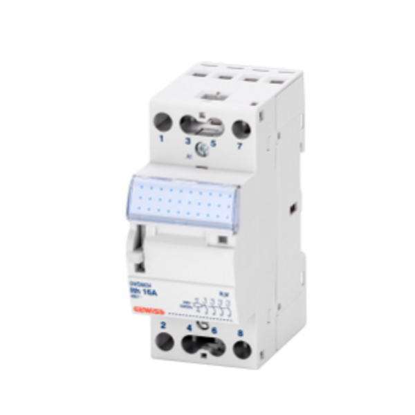 INSTALLATION RELAY - 16A -  4 NO - 12V ac - 2 MODULES image 1