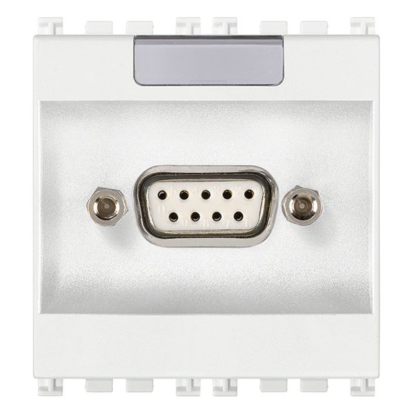 9P D SUB socket connector white image 1