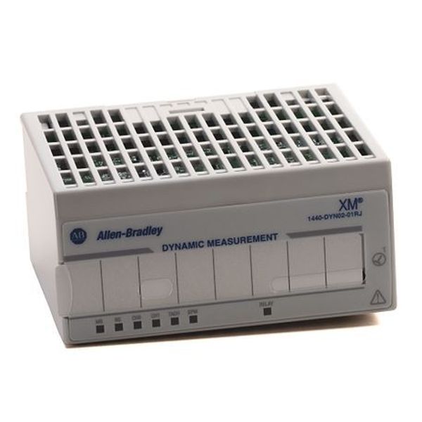 Allen-Bradley 1440-DYN02-01RJ XM, Standard, Dynamic, Measurement, Module, Inputs:2 Dynamic and 1 TachometerChannels, Outputs:ControlNet, Use with 1440-ACNR ControlNet adapter image 1