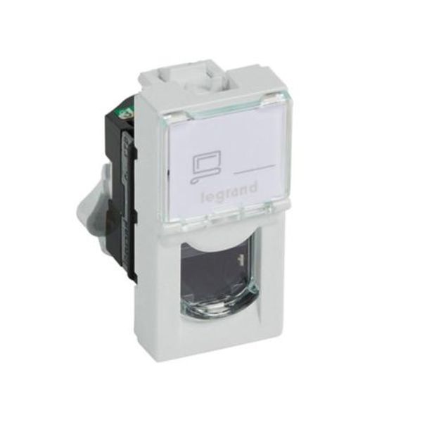 Arteor™ - RJ45 socket category 5e FTP 1 module LCS square Soft Alu image 1