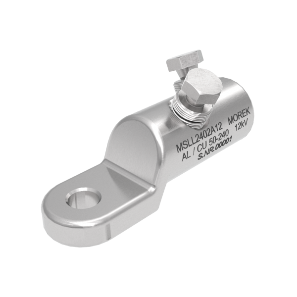 MSLL240 Al/Cu 50-240mm² 12kV 2xBrass screw SB cable lug M12 image 1