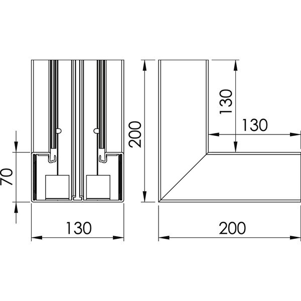 GKH-I70130RW Internal corner, halogen-free  70x130 image 2