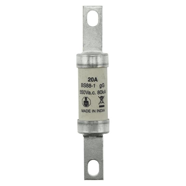 Fuse-link, low voltage, 20 A, AC 550 V, BS88, 21 x 114  mm, gL/gG, BS image 11