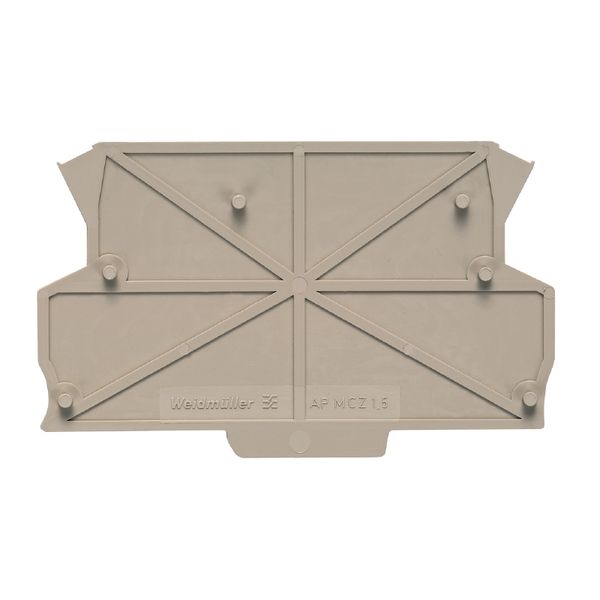 End and partition plate for terminals, End plate, 55.85 mm x 1.5 mm, b image 2