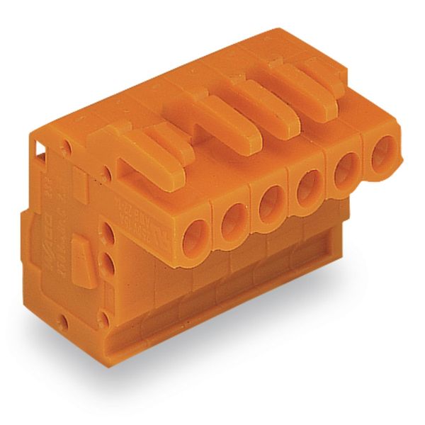 1-conductor female connector, angled CAGE CLAMP® 2.5 mm² orange image 1