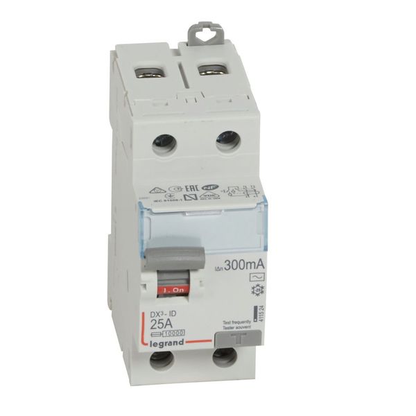 RCD DX³-ID - 2P - 230 V~ - 25 A - 300 mA - AC type image 1