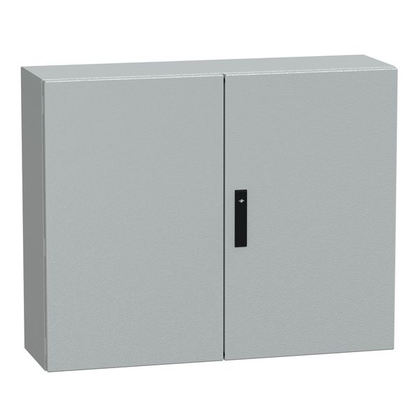 Spacial CRNG db plain door w/o mount.plate.H800xW1000xD300 IP55 IK10 RAL7035 image 1