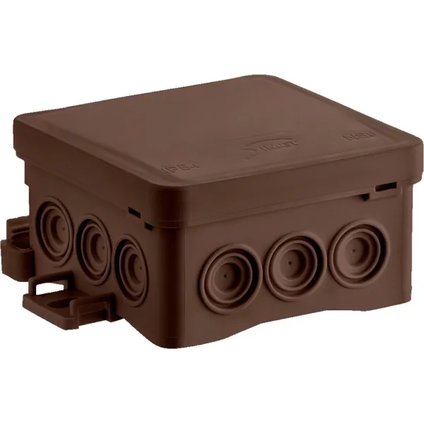 Surface junction box NS6 FASTBOX&HOOK brown image 1