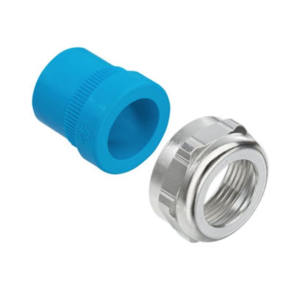 Cable gland (plastic), Accessories, PG 21, Brass, nickel-plated image 1