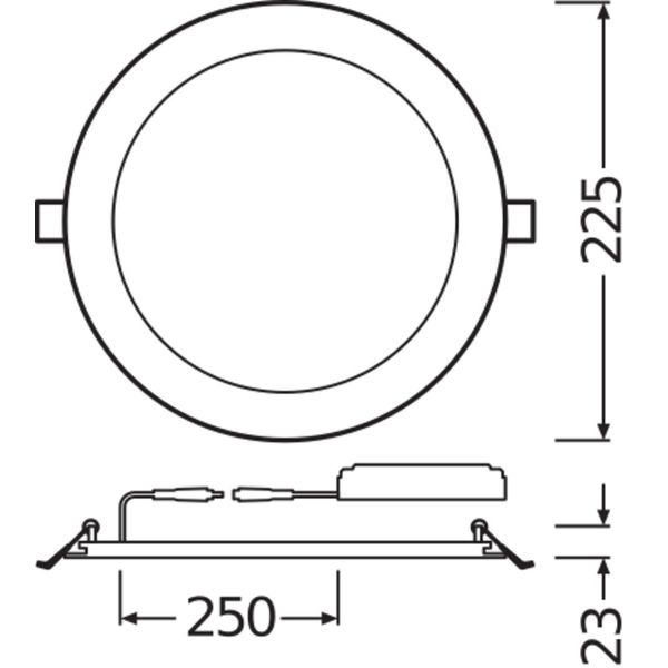 DOWNLIGHT SLIM ROUND 105 6 W 3000 K WT image 4