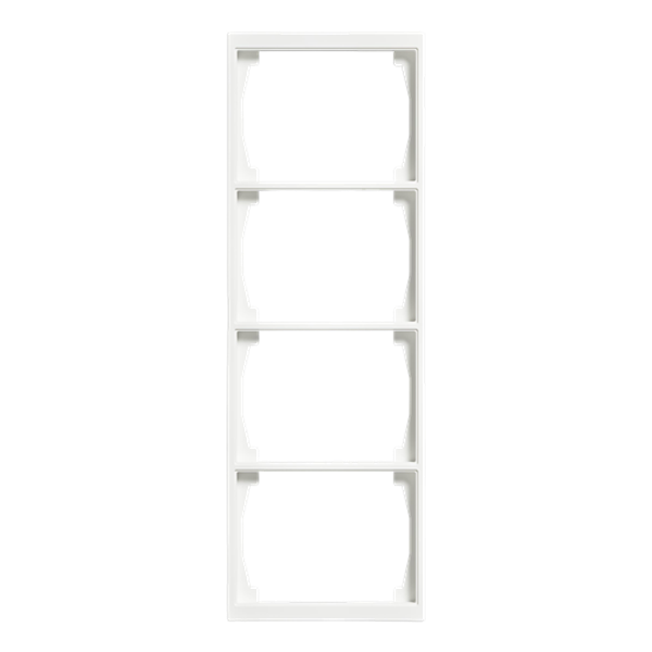 1724F100-884 Cover frame 4gang White - Impressivo image 1