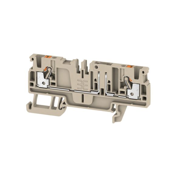 Test-disconnect terminal, PUSH IN, 2.5 mm², 500 V, 20 A, Cross-disconn image 1